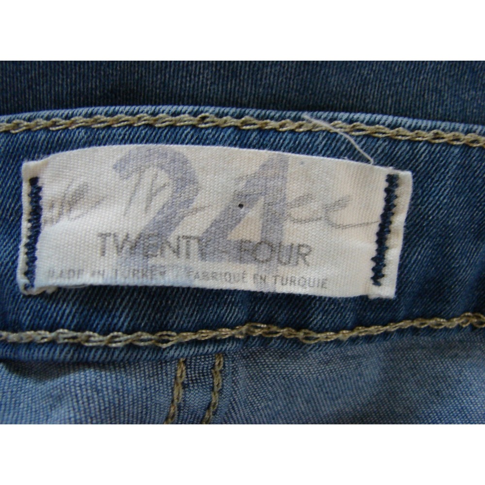 Free People We The Free Just Float On Flare Jeans Blue Mid Rise Size 24 Hippie - Picture 4 of 8